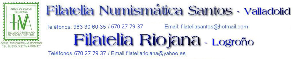 Logotipo de Filatelia y numismtica Santos