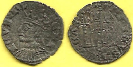 Dinero coronado o cornado de Enrique II. Burgos M%20-%203232